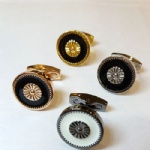 Enamel cufflink