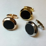 Enamel cufflink