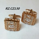 Crystal zircon cufflink