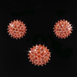 Silver jewelry set with colored cz stone