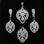 New silver jewelry set