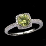 Silver ring with cz stone