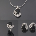 Silver jewelry set
