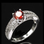 Ring with ruby stone