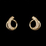 Gold plated earring