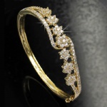 Lady gold plated bangle